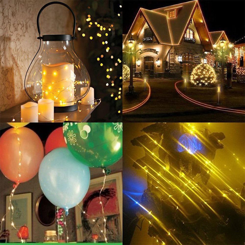 Dây Đèn LED Bằng Đồng Sử Dụng Pin Dùng Trang Trí Nhà Cửa