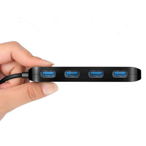 Hub chia cổng usb 3.0 Ultra Slim có công tắc (4 cổng) - Bộ chia cổng USB 1 ra 4, USB 3.0, thiết bị chia cổng usb 3.0