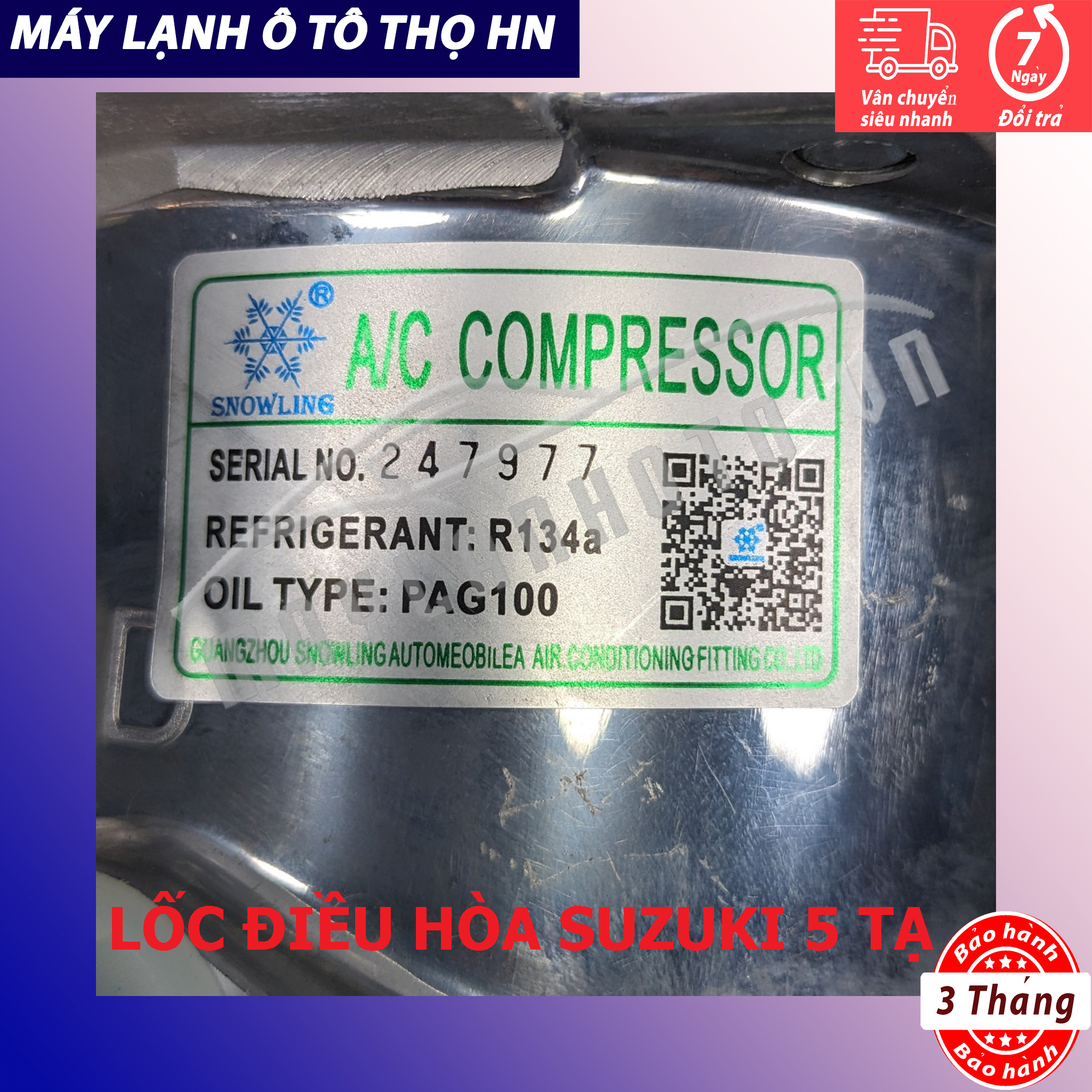 Lốc điều hòa Suzuki 5 tạ hàng Trung Quốc