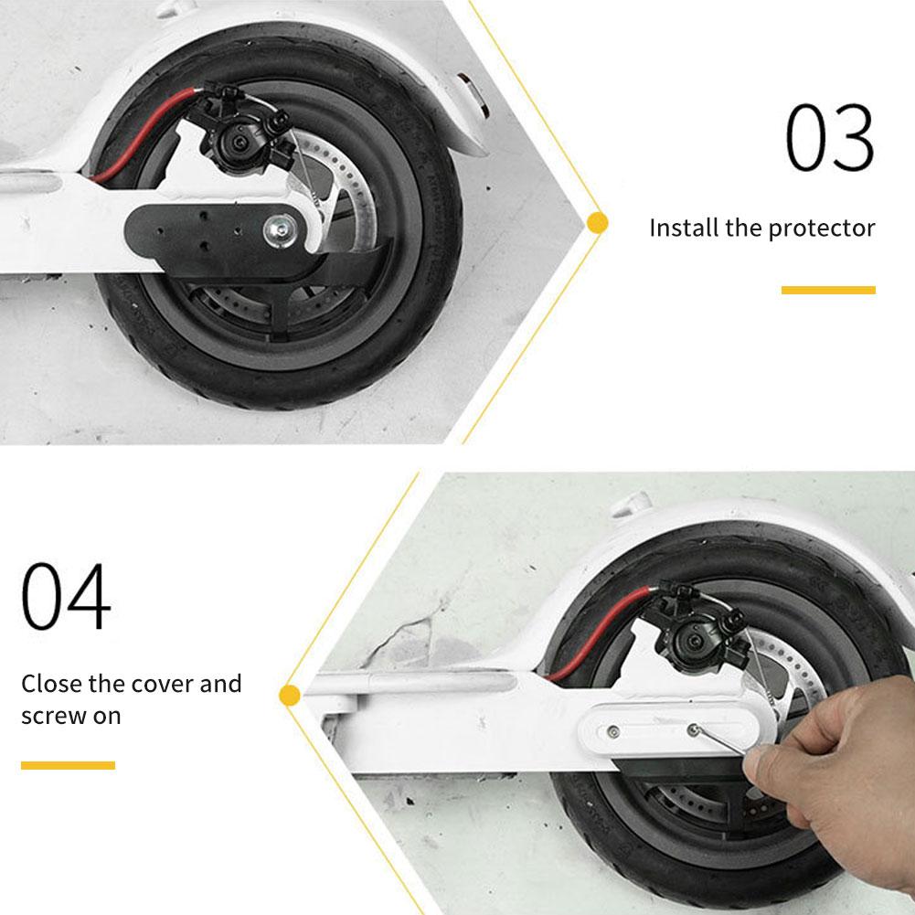 Vỏ bảo vệ đĩa phanh cho Xiaomi Mijia M365 Pro 1s Pro2 Phụ kiện xe tay ga bảo vệ đĩa phanh khỏi Wear MI Bộ phận Color: Black