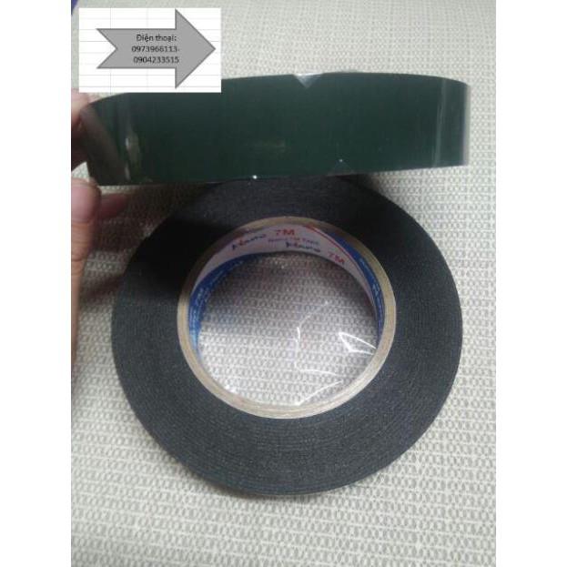 KEO 2 MẶT XỐP XANH 24MM