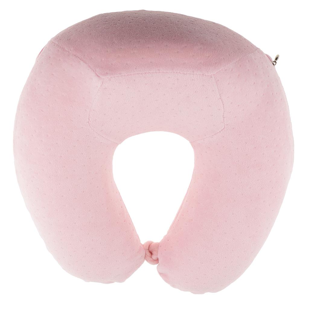 Memory Foam Travel Neck Pillow Head Support Sleeping Cushion for Home Office Travel