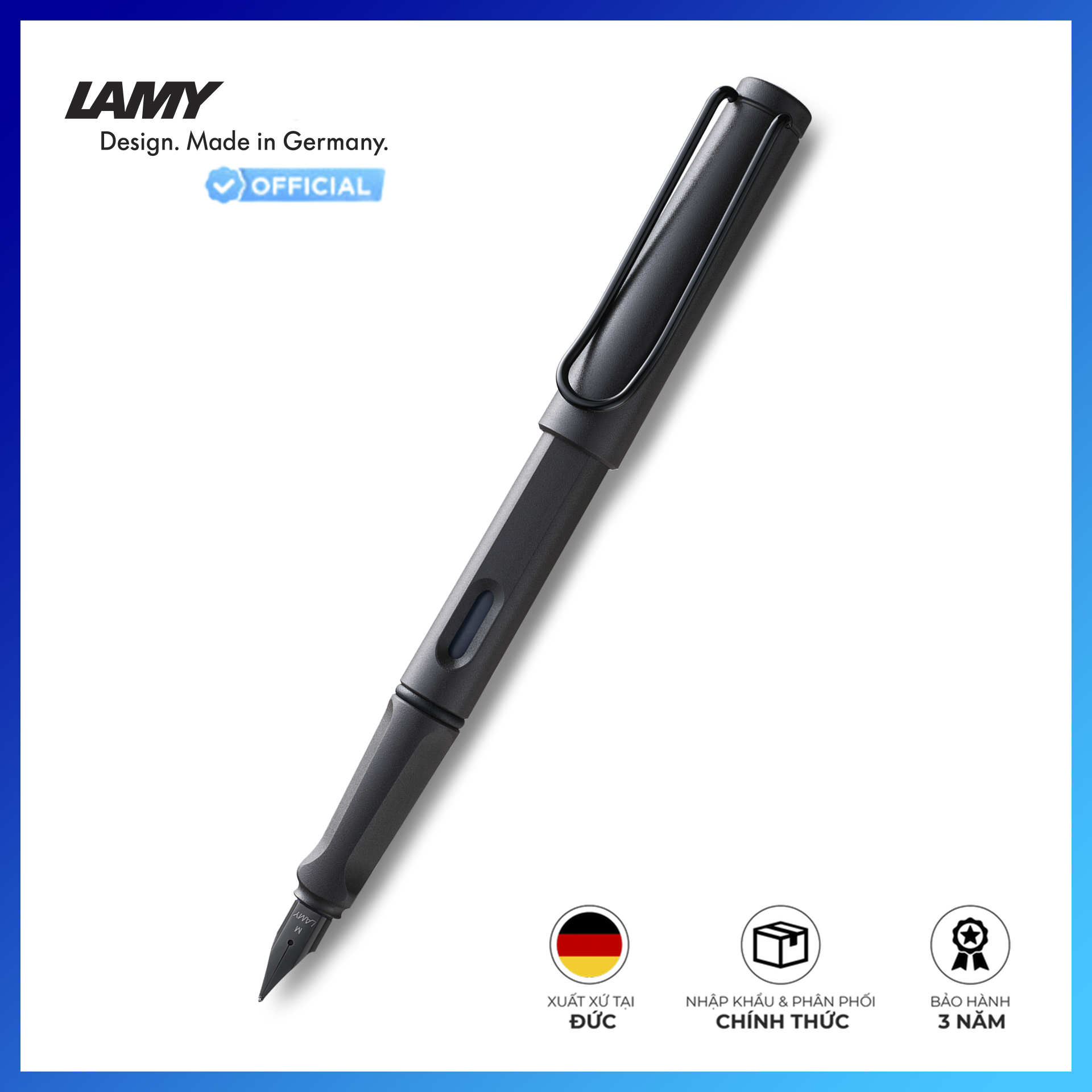 Bút Mực Cao Cấp  LAMY safari umbra  Mod. 17-Bút ngòi B (1.2mm) - 4000205