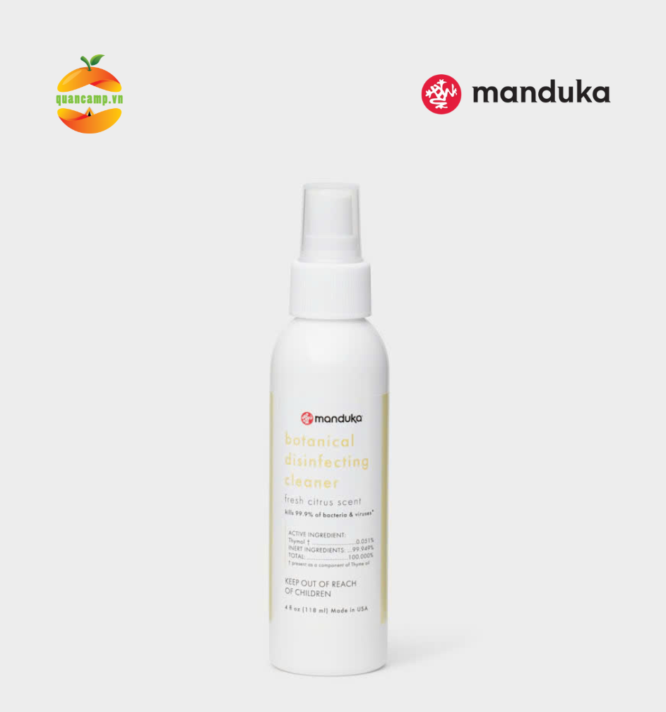 Dung dịch vệ sinh/khử trùng thảm yoga Manduka BOTANICAL CLEANER - 237ml (8oz)