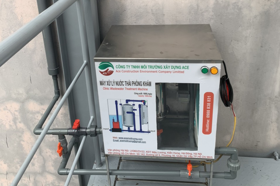 (Hàng chính hãng) Máy lọc nước thải Litero ACE1000I xử lý nước thải Phòng khám chuyên khoa y học cổ truyền Công nghệ oxy hoá bậc cao kết hợp lọc nano và than hoạt tính 1 bộ