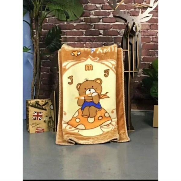 Chăn tuyết 2 lớp loại dày cho bé kích thước 100*140cm, họa tiết in 2 mặt, mền cho bé đi học, chăn văn phòng