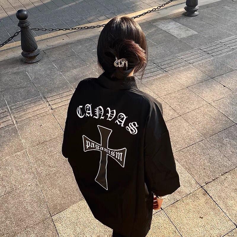 HÀNG MỚI VỀ Áo sơ mi thánh giá CANVAS cực chất - somi unisex chữ thập