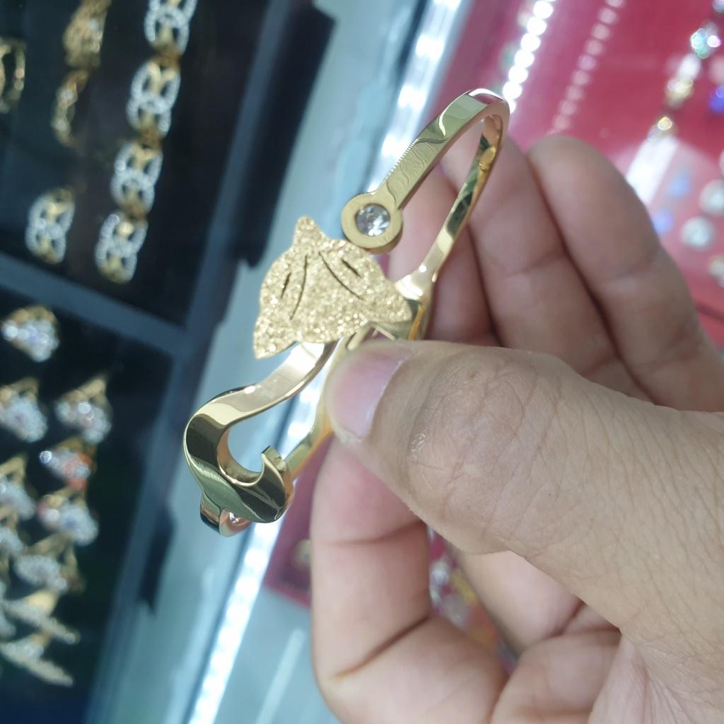 Vòng Tay Hồ Ly Titan Bền Màu Không Đen-Hàng sáng đẹp dùng tắm rửa thoải mái