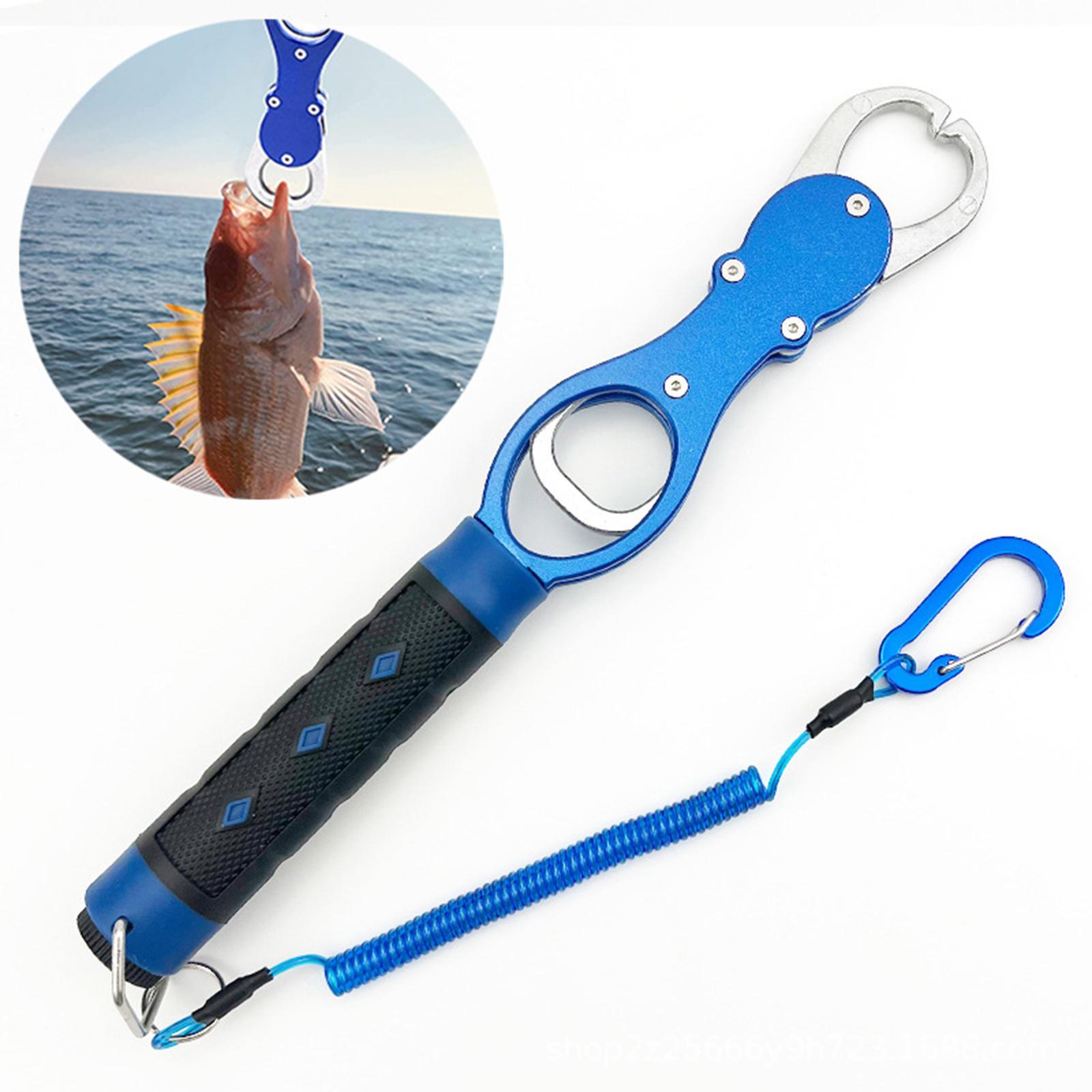 Fish Lip Gripper with Scale Fish Control Anti Slip Handle Fish Lip Grip Tool