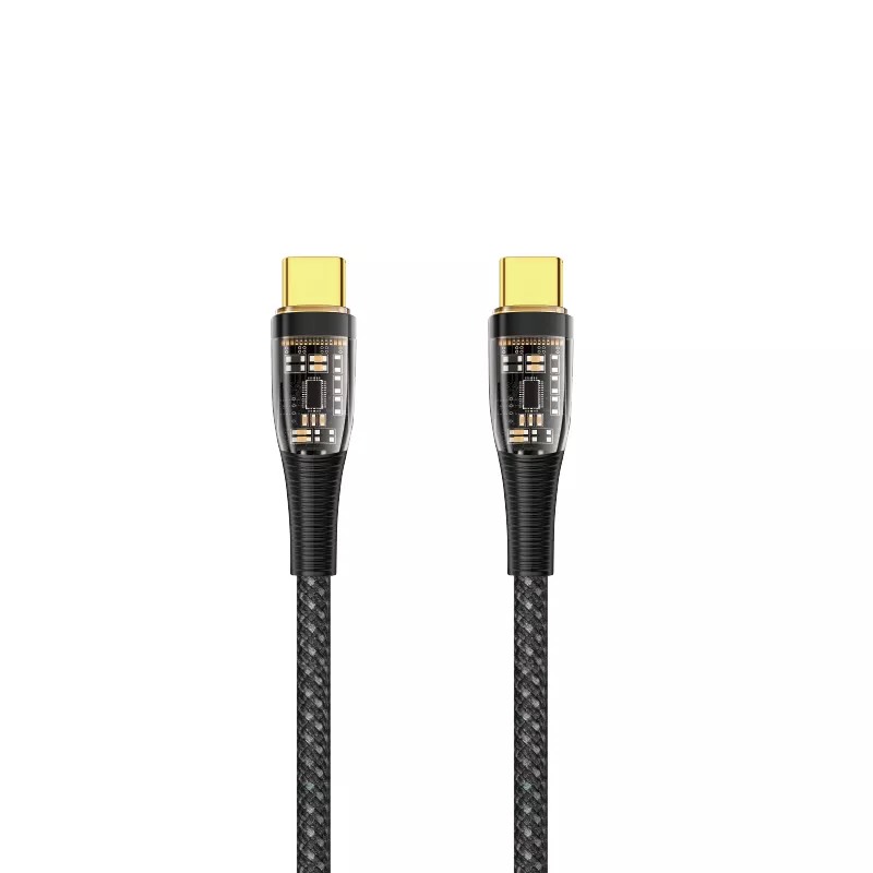 Cáp Wiwu Data Cable TM02 USB C to USB C Dành Cho Điện Thoại, Máy Tính Xách Tay, Máy Tính Bảng Hỗ Trợ Sạc Cực Nhanh 100W - Hàng Chính Hãng