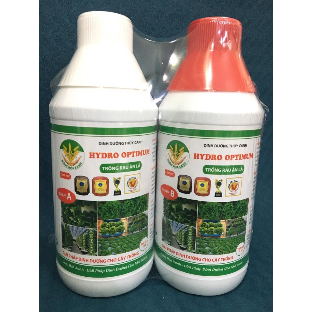 HYDRO OPTIMUM - SẢN PHẨM THỦY CANH CHO TRỒNG RAU ĂN LÁ - BỘ 2 CHAI