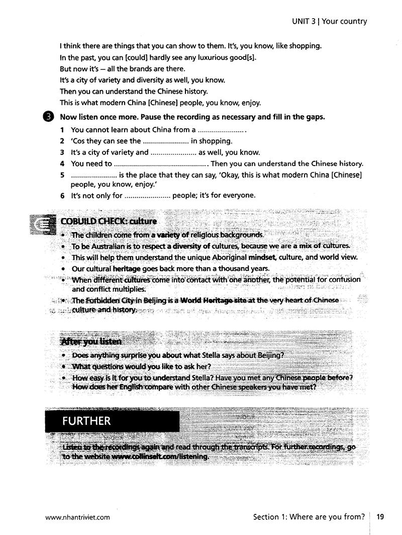 Sách Collins English for Life - Listening B1 Intermediate (Kèm CD Hoặc File MP3) (Tái Bản)