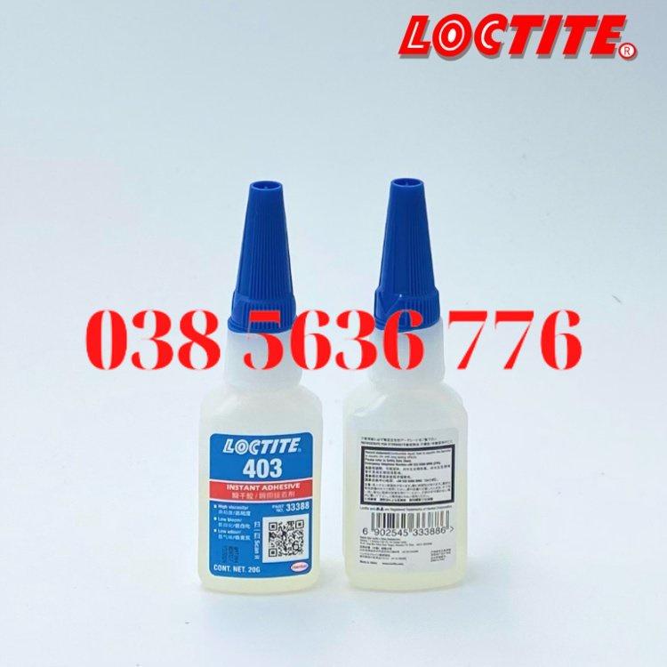 Keo Dán Tức Thời Henkel Loctite 403, Ít Mùi, Keo Dán Tức Thời Bề Mặt Có Độ Nhớt Cao