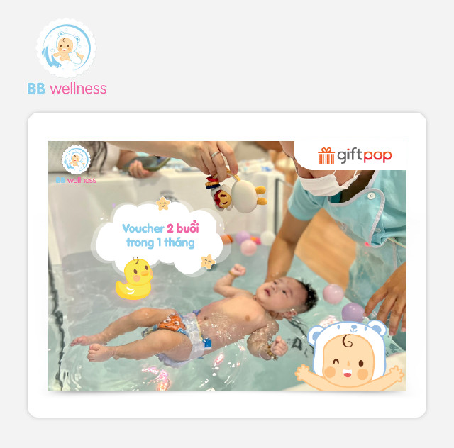 BB Wellness - Evoucher Gói Bơi 2 Buổi Trong 1 Tháng