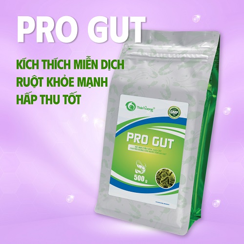 MEN ĐƯỜNG RUỘT CHO TÔM GIÚP TĂNG SỨC KHỎE ĐƯỜNG RUỘT, NONG TO ĐƯỜNG RUỘT, GIÚP RUỘT ĐEN, PHÂN CHẮC, HẤP THU THỨC ĂN TỐT PRO GUT