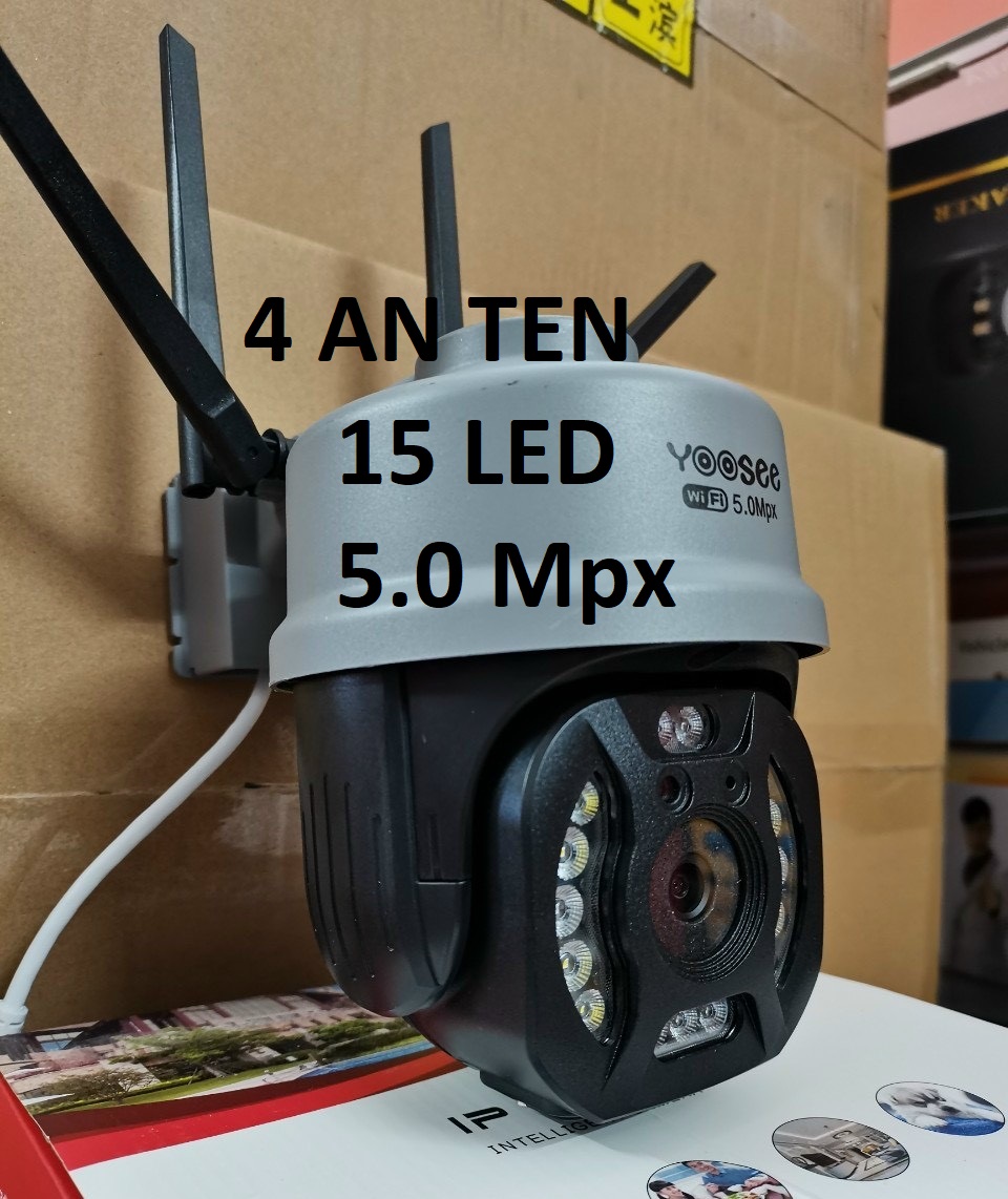 CAMERA WIFI "YOOSEE" 4 RÂU 17 ĐÈN 6.0 MPX. Xoay 360 độ - HÀNG CHÍNH HÃNG
