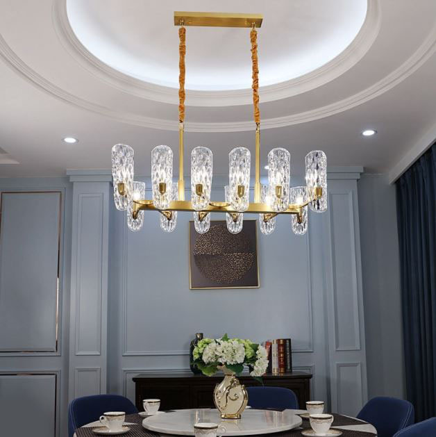 Đèn chùm BOGBA 12 tay pha lê hiện đại trang trí nhà cửa, quán cafe cao cấp