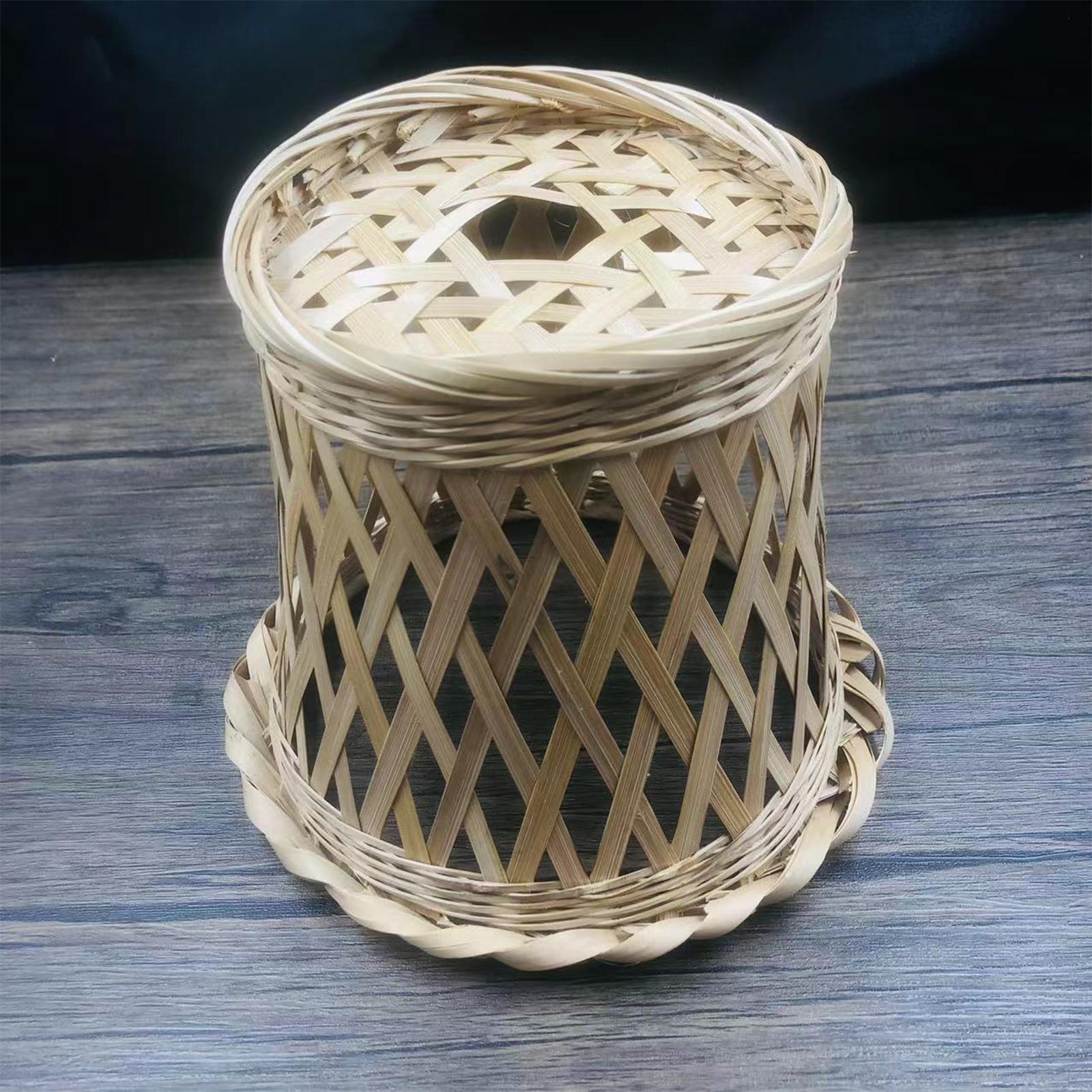 Bamboo Lamp Shade Ceiling Light Fixture Cover Hanging LED Pendant Light