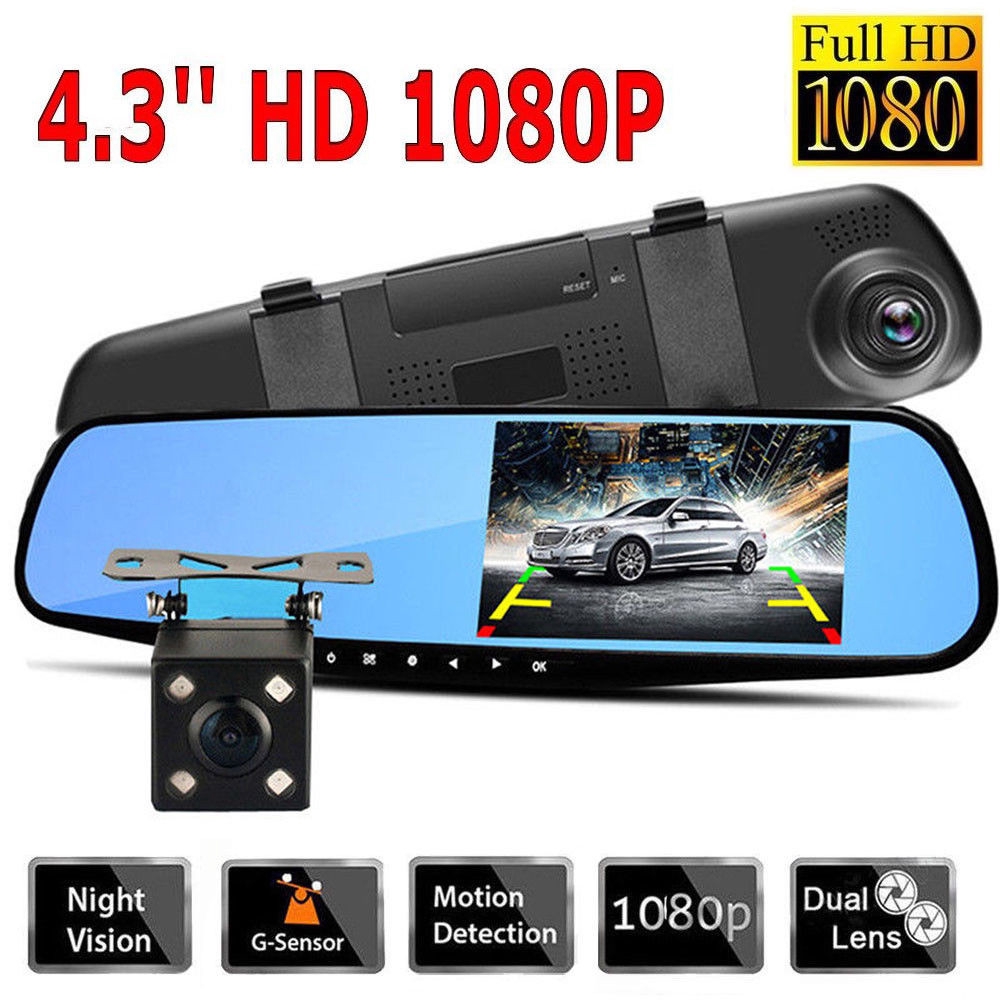 Camera Hành Trình Tích Hợp Gương Chiếu Hậu X-05 FullHD 1080P Blackbox HDR Tặng Kèm Camera Lùi Cao Cấp 