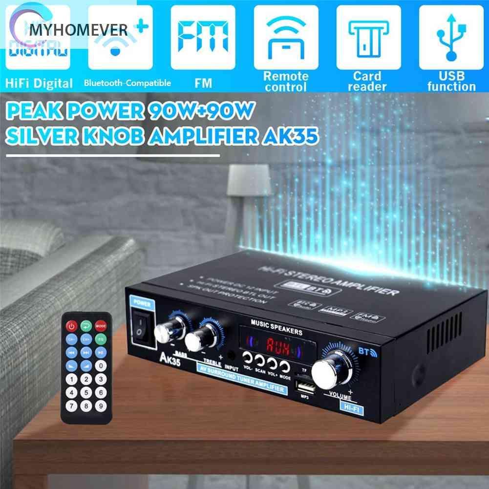 Bộ Khuếch Đại Âm Thanh Bluetooth AK35 HiFi Có Cổng USB TF RCA