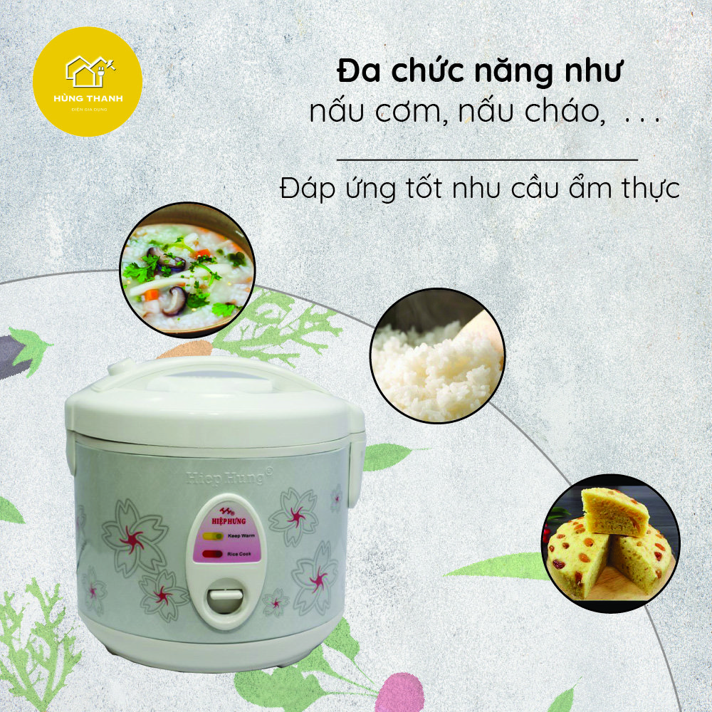 [TRỢ GIÁ] Nồi Cơm Điện Hiệp Hưng Lòng Nồi Chống Dính HH-501 , Phù Hợp Với Nhu Cầu Gia Đình 2-4 Người , Dung Tích 1L2