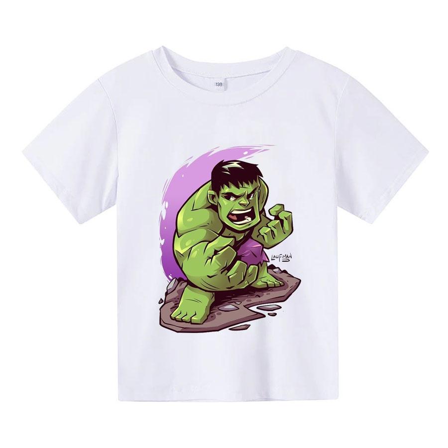 Áo thun trẻ em HULK CHIBI, 4 màu, có size người lớn, Anam Store