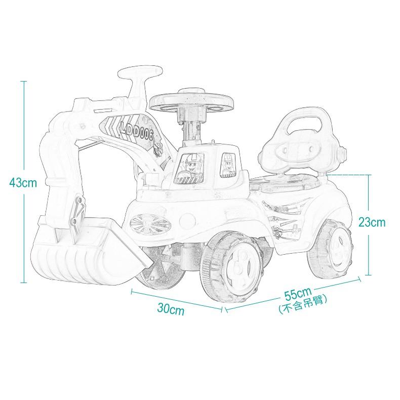 Bộ đồ chơi xe cẩu chòi chân cho bé từ 1 đến 3 tuổi phát triển trí thông minh vận động