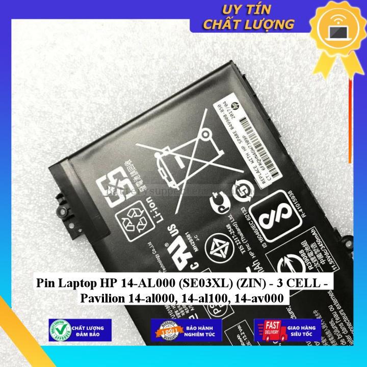 Pin dùng cho Laptop HP 14-AL000  Pavilion 14-al000 14-al100 14-av000 - Hàng Nhập Khẩu New Seal