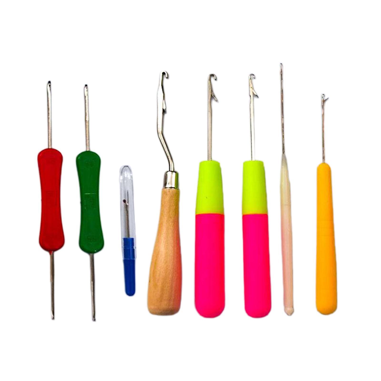 9Pcs/Set Latch Crochet Hair Hooks Dreadlock for Carpet Making Crafts