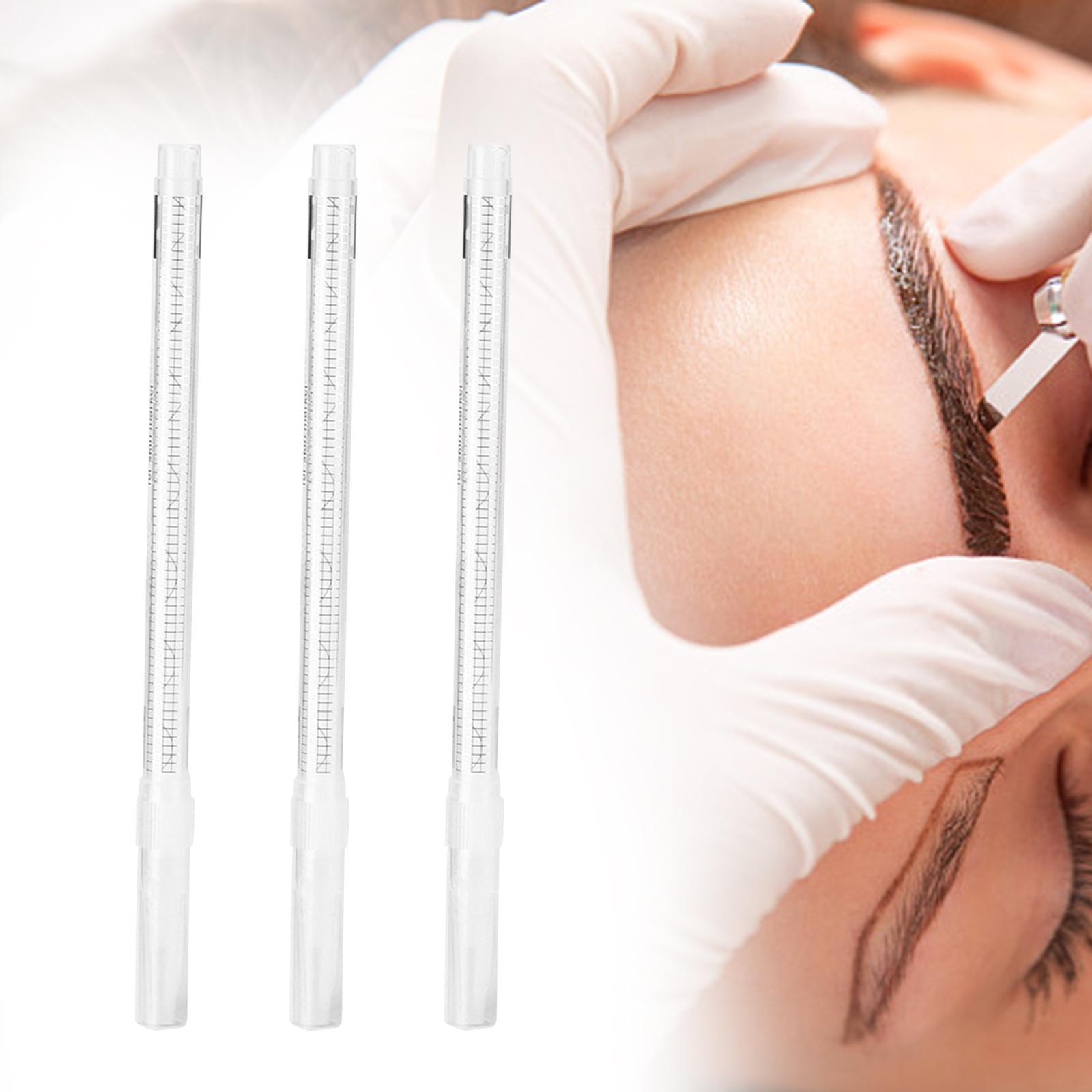 3Pcs Skin Marker Wiping Pen Widely Used Gentle for Eyebrow Lip Quickly Clean