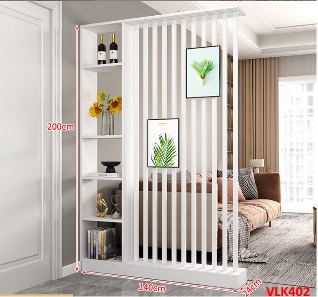 Vách ngăn phòng khách nhà bếp , vách ngăn liền kệ VLK402 - NỘI THẤT LẮP RÁP VIENDONGADV