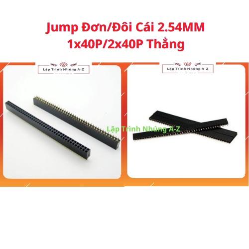 [Lập Trình Nhúng A-Z][139] Jump Đơn/Đôi Cái 2.54MM 1x40P/2x40P Thẳng