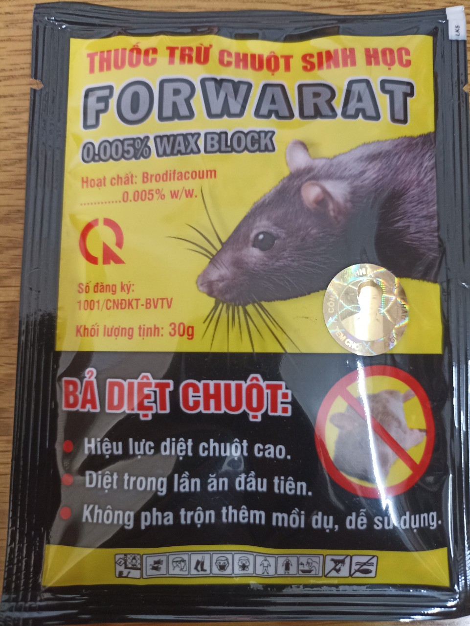 FORWARAT - Trừ chuột sinh học - gói 30 gram