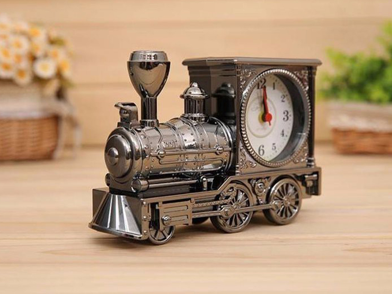 Đồng Hồ Để Bàn Hình Tàu Hỏa Độc Đáo - Kết Hợp Báo Thức