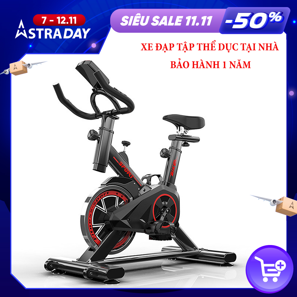 [Tặng kèm đồng hồ điện tử] Xe đạp thể thao cao cấp tại nhà Spin Bike Q7