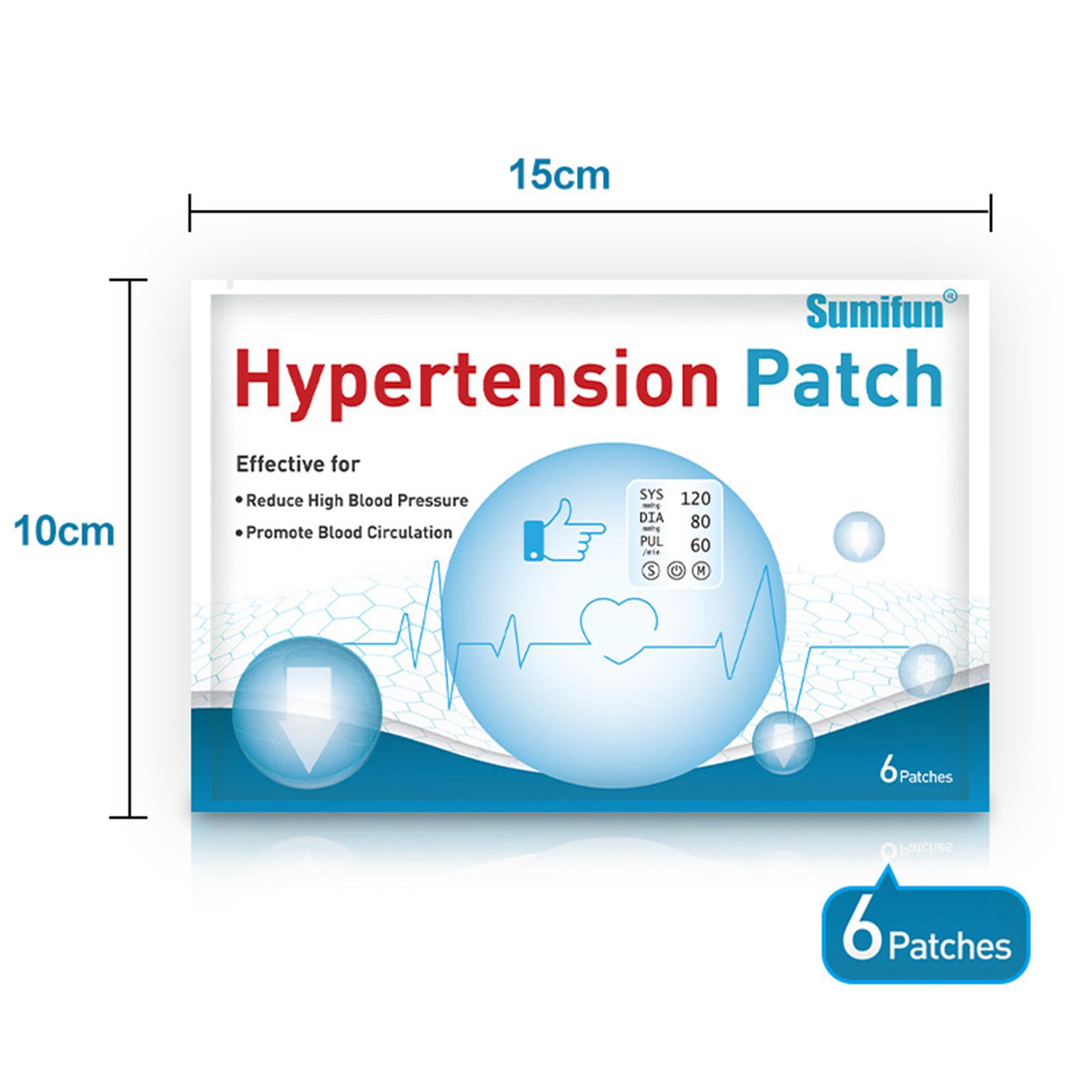 Sumifun 6 Patches Hypertension Patch Reduce High Blood Pressure Health Care Paste
