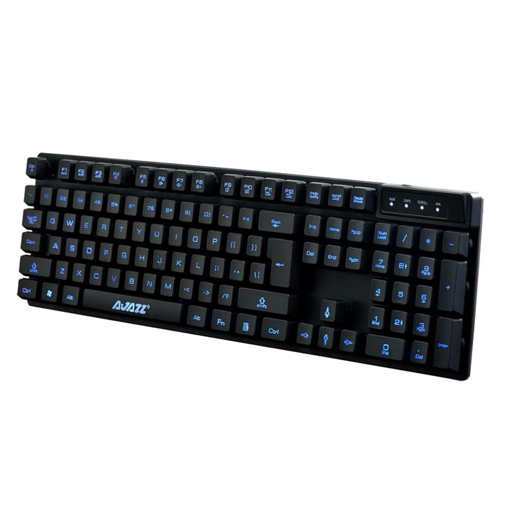 A-Jazz Professional Wired Mechanical Gaming Keyboard 3-color LED Backlight