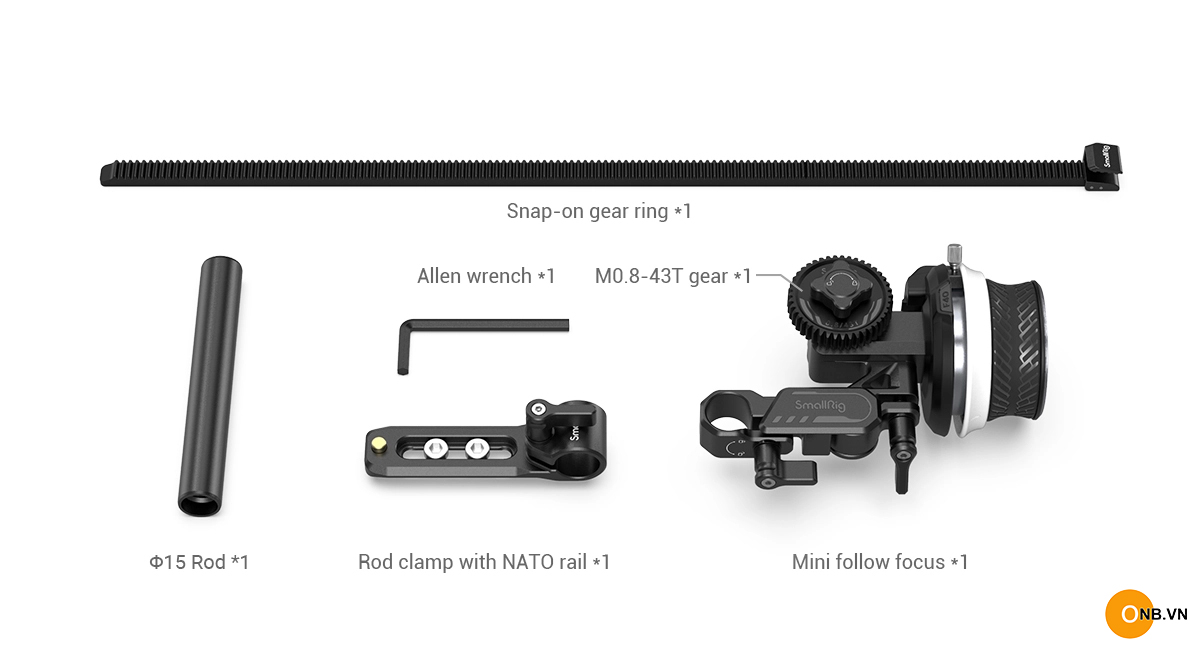 SmallRig Mini Follow Focus 3010b - Hỗ trợ xoay focus lens khi quay