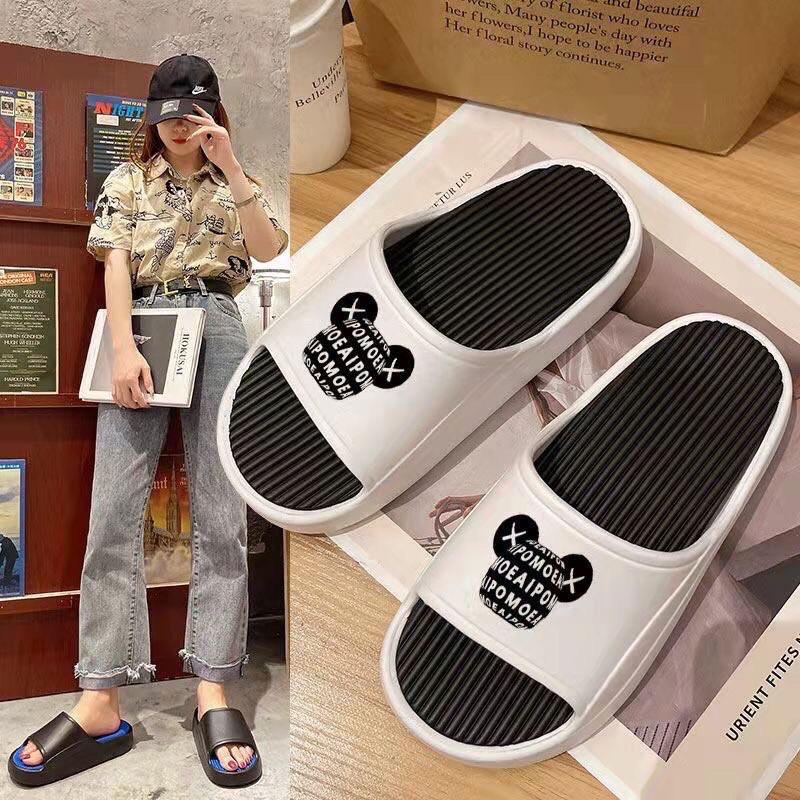 Dép quai ngang nữ và nam đế cao, dép bánh mì nữ và nam chất liệu eva đế cao