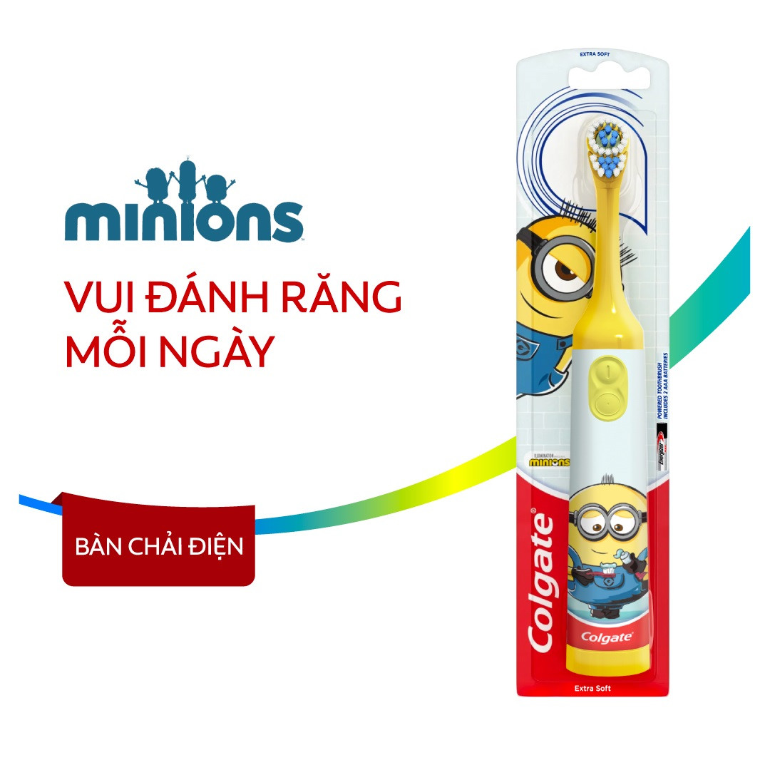 Bàn chải đánh răng điện Colgate Minions dành cho trẻ em