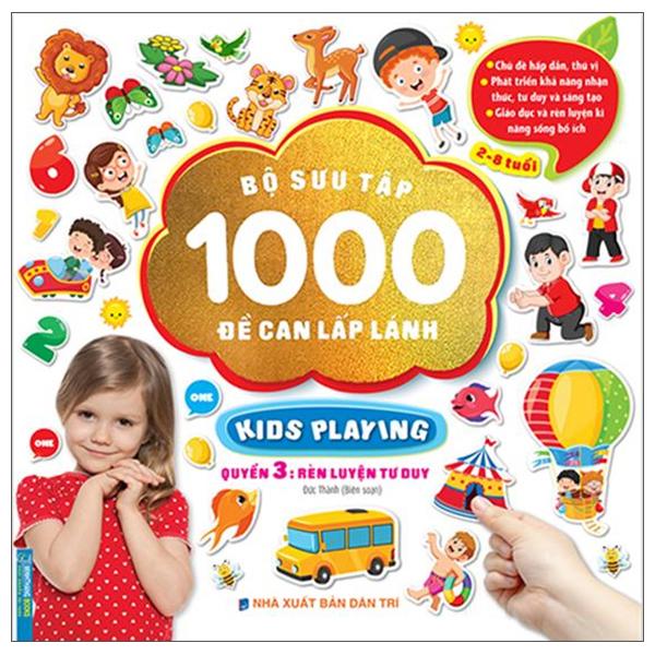 Bộ Sưu Tập 1000 Đề Can Lấp Lánh Kids Playing - Quyển 3: Rèn Luyện Tư Duy