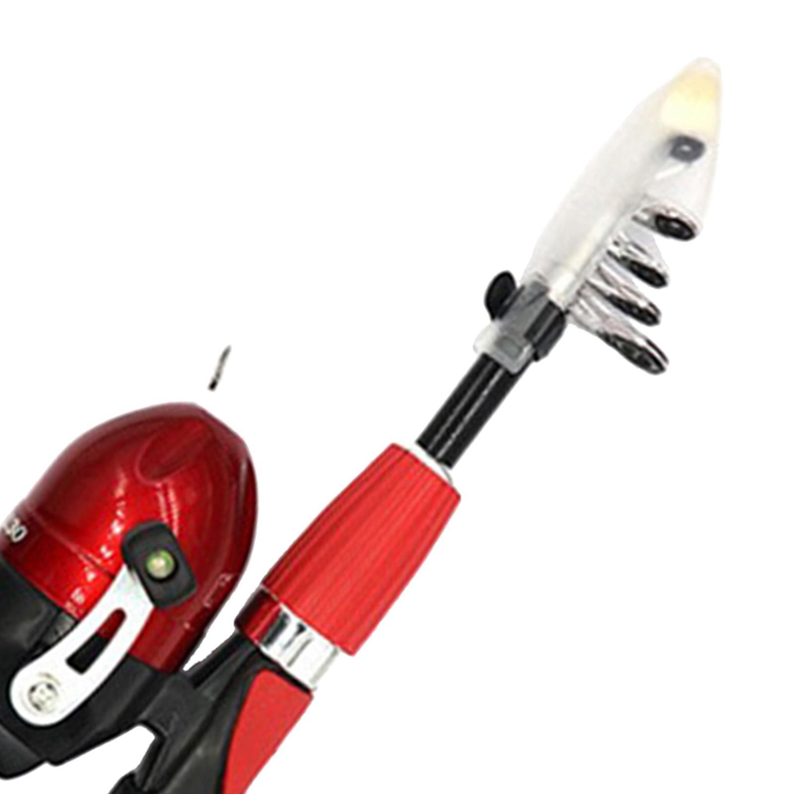 Kids Fishing Rod Telescopic Fishing Rod and Reel Combo Kits with Fishing Reel Traveling Kid Fishing Pole for Travel Birthday Gifts
