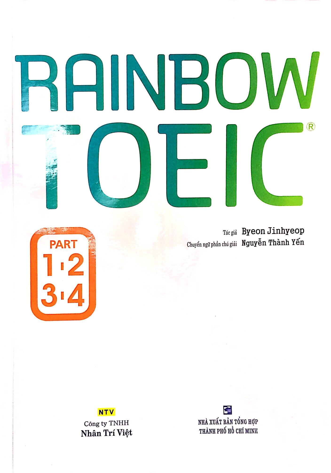 Rainbow TOEIC - Part 1,2,3,4 (Kèm CD)