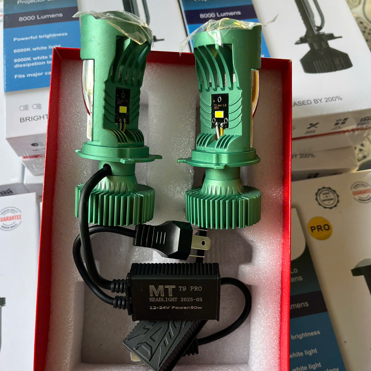 Đèn Pha LED Bi Cầu T9 Pro 90W – Siêu Sáng Cực Bền, Lắp Xe Máy Ô Tô Không Cần Độ – Giá Tốt