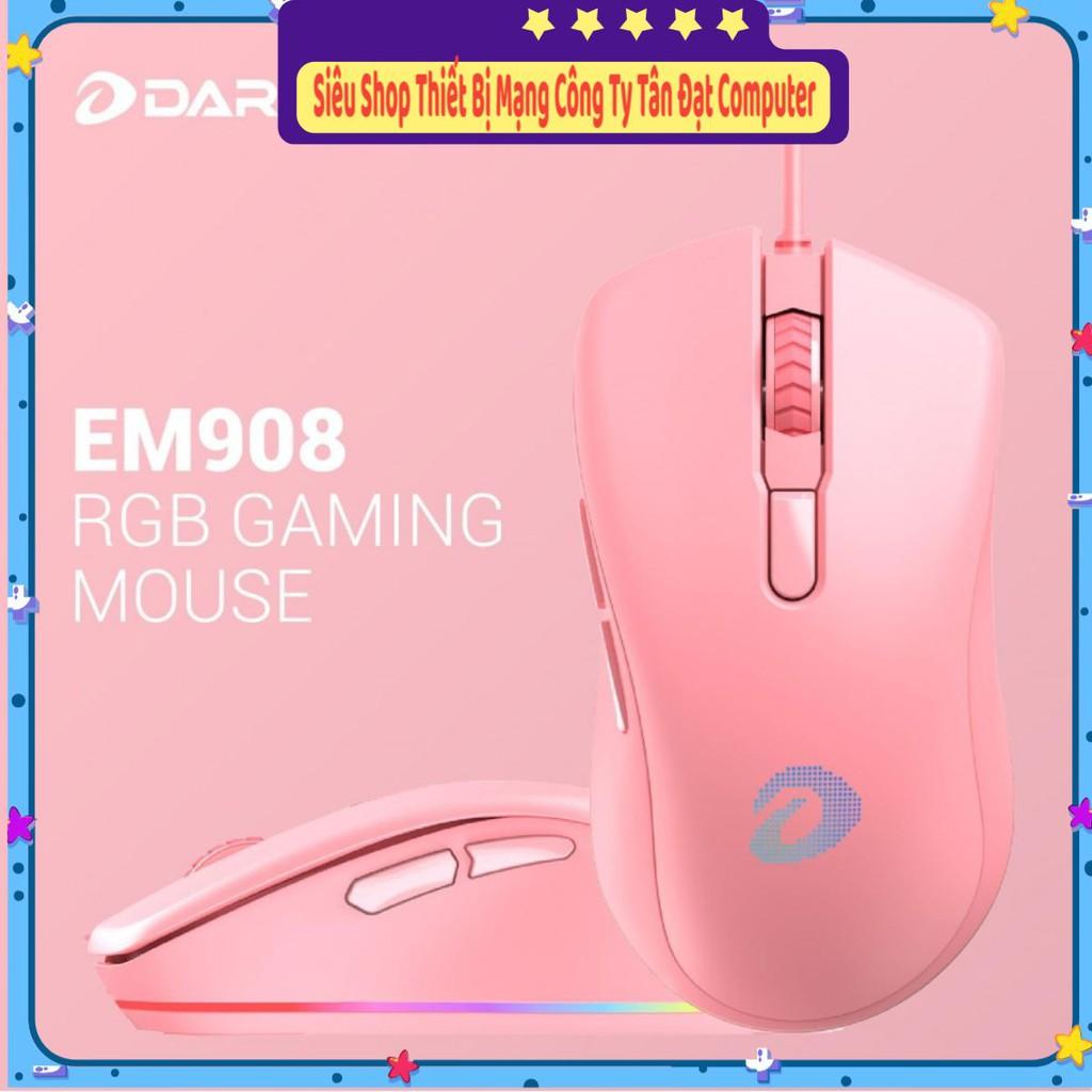 Chuột Gaming DAREU EM908 QUEEN/ BLACK (LED RGB, BRAVO sensor) - Hàng Chính Hãng