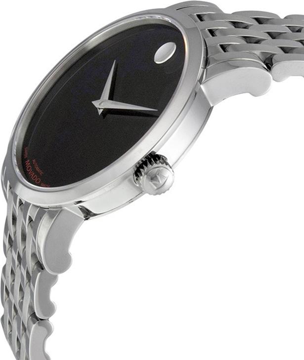 Đồng Hồ Nam Dây Kim Loại Movado 0606115 (38mm) - Mặt Đen