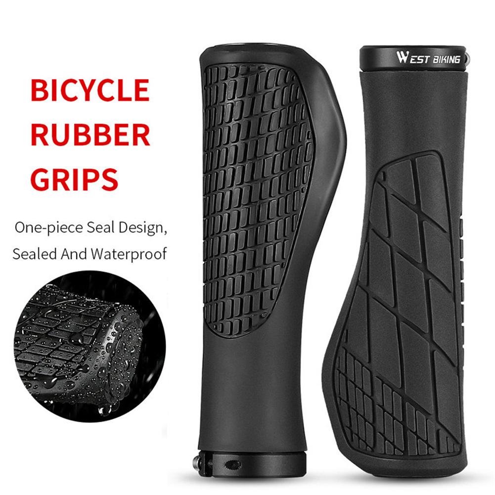Một cặp tay cầm xe silicon mềm WEST BIKING chống trượt
