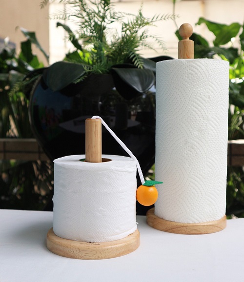 CÂY ĐỂ GIẤY, CUỘN DÀI VÀ CUỘN NGẮN, GỖ CAO SU