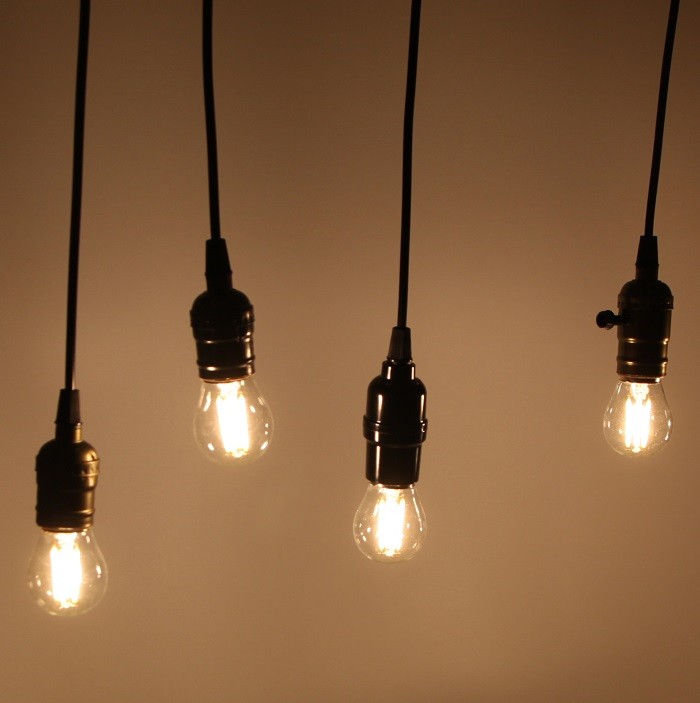 Bộ 3 dây đèn thả cổ điển Vintage bóng led Edison G45 4W
