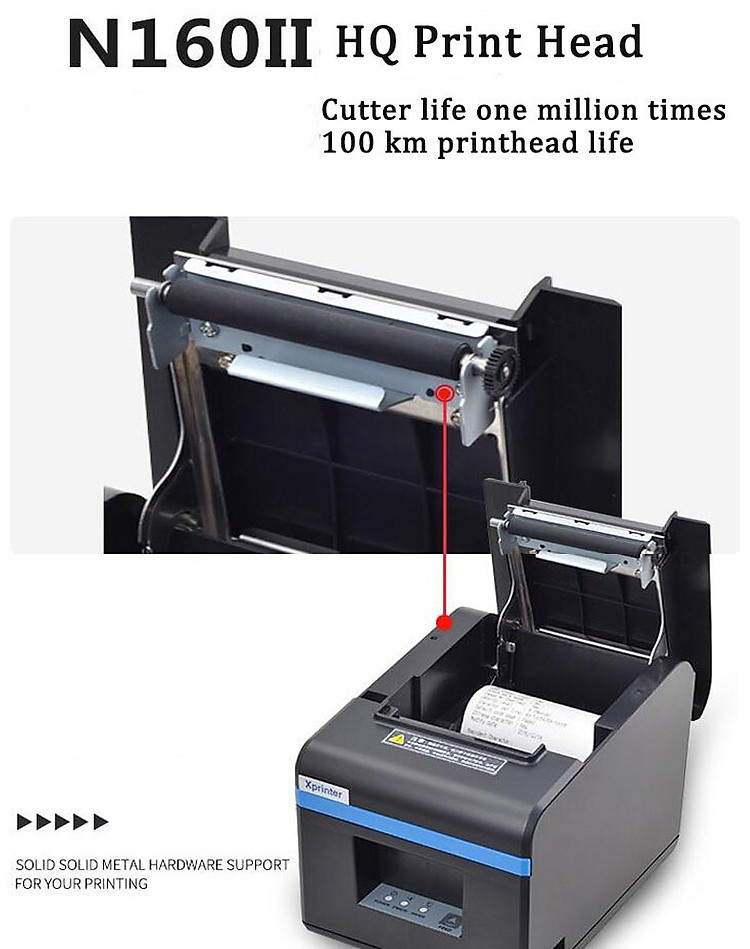 Máy In Hóa Đơn Bằng Nhiệt Xprinter XP-N160II - Hàng Chính Hãng